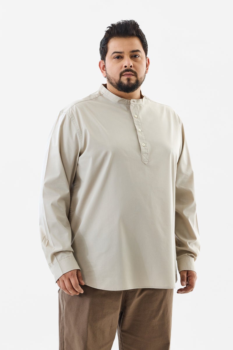 SNITCH Regular Fit Stretch Plus Size Kurta Shirt - Image 4
